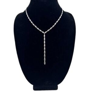 Hera 925 Sterling Silver Necklace Y Style Lariat Tags Attached New